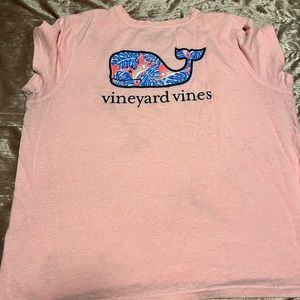 Vineyard vine pink top